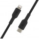 Kabel Braided USB-C Lightnint 1m Black