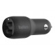 Dual USB-A Car Charger 12W x2 Black