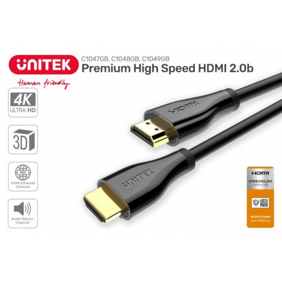 PREMIUM CERTIFIED HDMI 2.0 CABLE,1,5M C1047GB