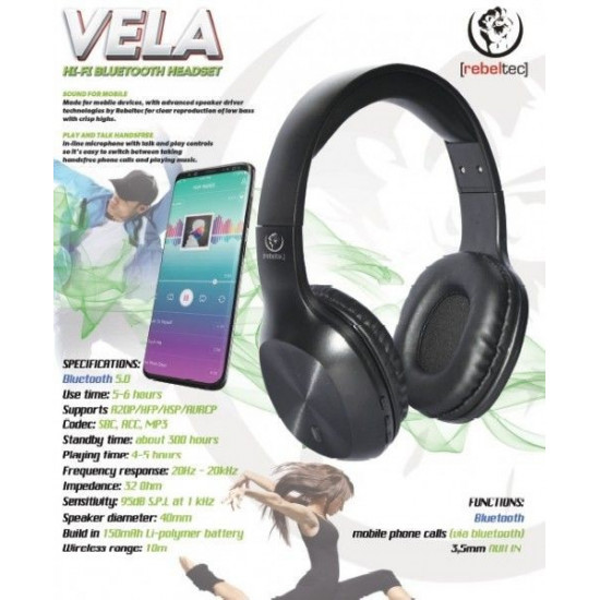 Bluetooth headphones Rebeltec VELA