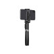 Selfie stick tripod wireless black