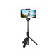 Selfie stick tripod wireless black