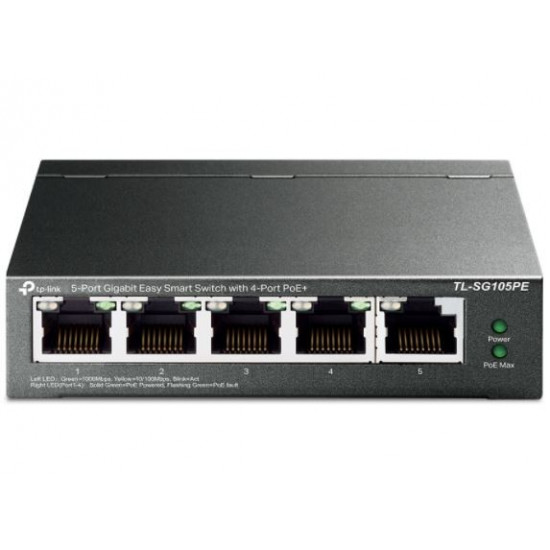 SG105PE Switch Smart 5xGb (4xPoE+)