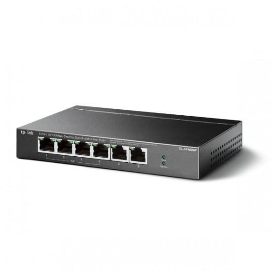 TP-Link SF1006P switch 6xFE (4xPoE+)