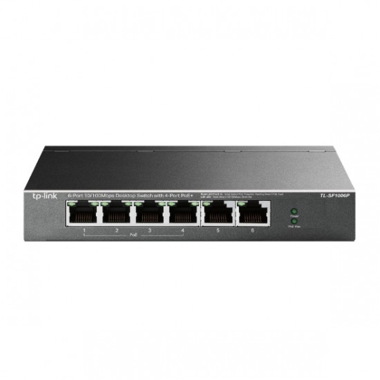 TP-Link SF1006P switch 6xFE (4xPoE+)