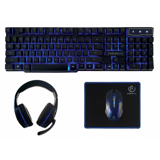 Gaming kit:keyboard+mous +pad+headphone