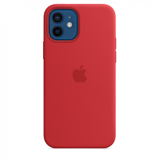 IPHONE 12_12 PRO Silicone Case Red