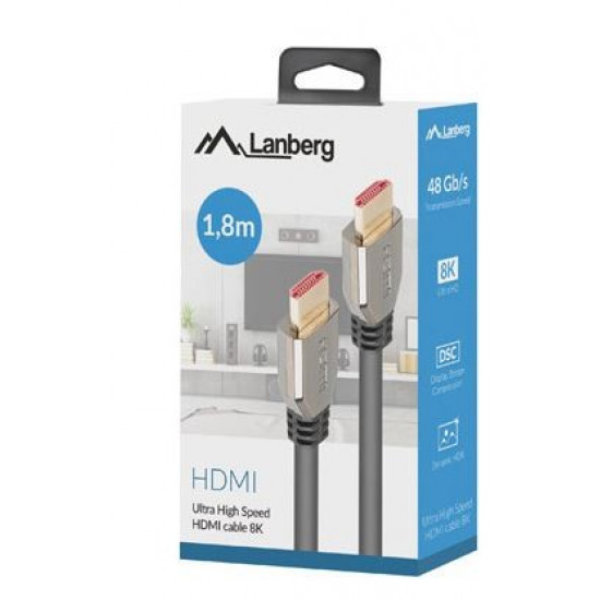 Cable HDMI M/M 1.8 m 8K 60HZ black