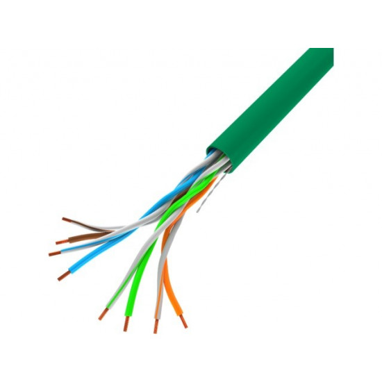 Cable UTP Cat.5e wire CU LCU5-12CU-0305-G green