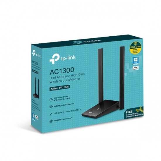 Archer T4U Plus Ethernet Adapter USB AC1300