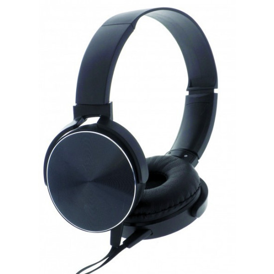 Stereo headphone with mi c Rebeltec Montana Blac