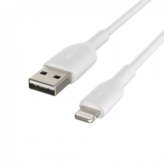 Belkin PVC USB-A to Ligh tning 1m White