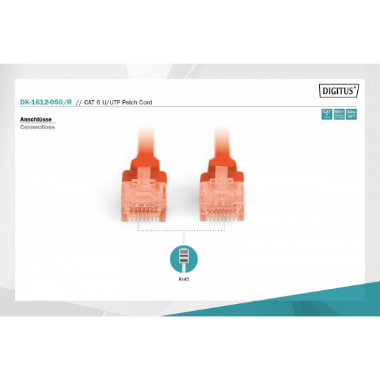 Patch cable RJ45 DK-1612-050/R