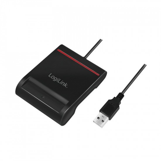 USB 2.0 smart ID cardreader, black