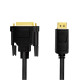 DisplayPort to DVI cable , black, 5m