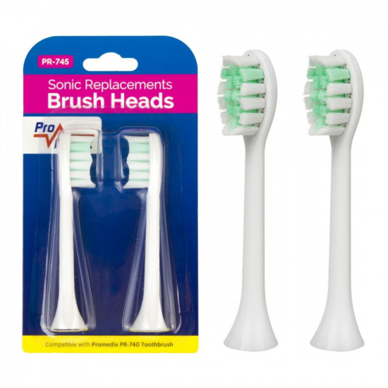 Replacement brush set Promedix PR-745 W White