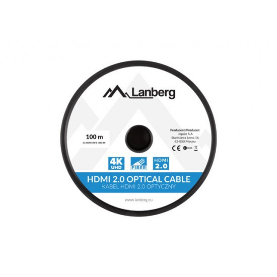 Cable HDMI M/M v2.0 CA-HDMI-20FB-1000-BK 100m black