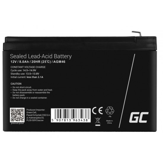 Battery AGM VRLA 12V 8Ah