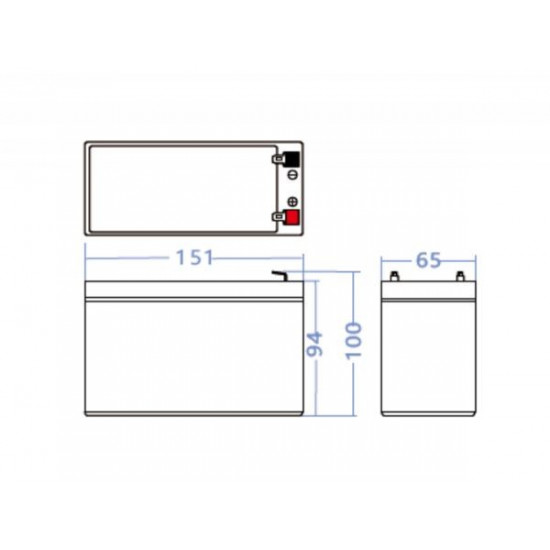 Battery AGM VRLA 12V 8Ah