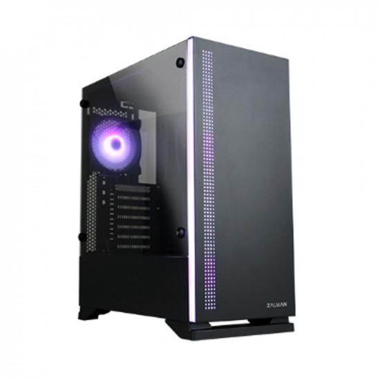 ZALMAN S5 Black ATX Mid Tower PC Case RGB fan T