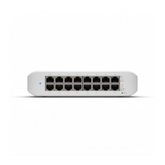 Switch|UBIQUITI|USW-LITE-16-POE|Type L2|16x10Base-T / 100Base-TX / 1000Base-T|PoE+ ports 8|45 Watts|USW-LITE-16-POE