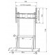 Stojak LCD 55-100cali 150KG