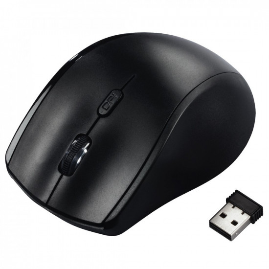 Left-handed mouse Hama Riano black