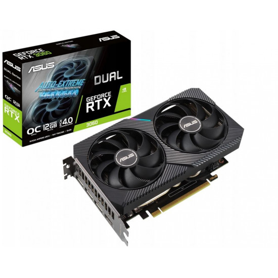 Graphics card GeForce RTX 3060 DUAL OC V2 12GB GDDR6 192bit 3DP/HDMI