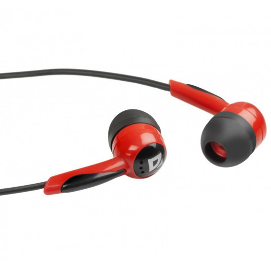 EARPHONES BASIC 604 BLACK-RED