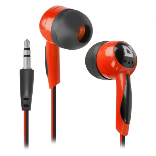 EARPHONES BASIC 604 BLACK-RED