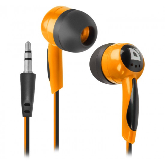 EARPHONES BASIC 604 BLACK-ORANGE