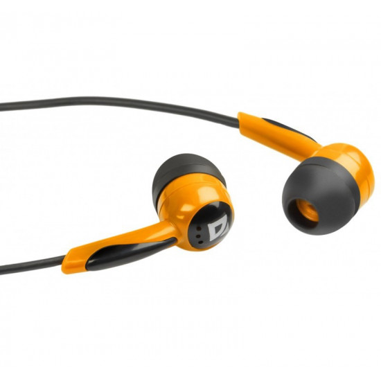 EARPHONES BASIC 604 BLACK-ORANGE