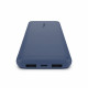 PowerBank 10 000mAh USB A & C 15W blue