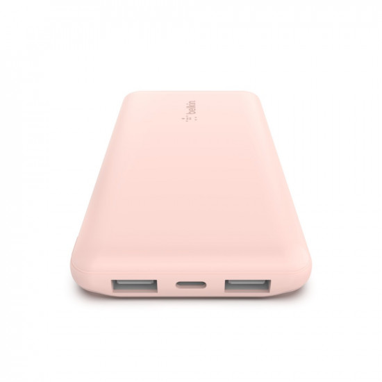 PowerBank 10 000mAh USB A & C 15W rose gold