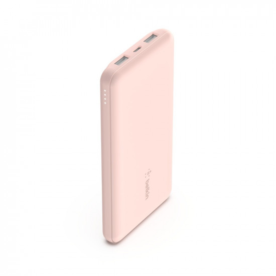 PowerBank 10 000mAh USB A & C 15W rose gold