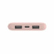 PowerBank 10 000mAh USB A & C 15W rose gold