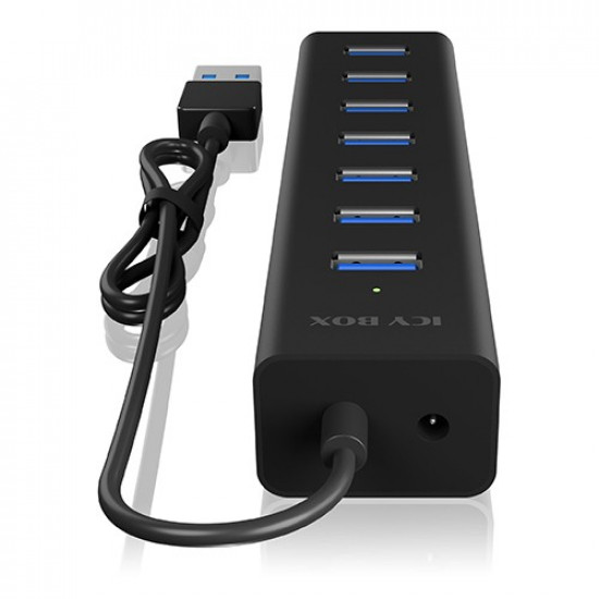 ICY BOX IB-HUB1700-U3 7-Port USB HUB+powerada