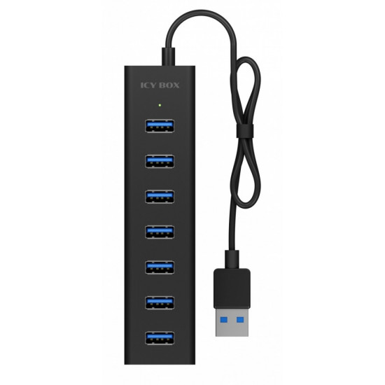 ICY BOX IB-HUB1700-U3 7-Port USB HUB+powerada