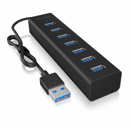 ICY BOX IB-HUB1700-U3 7-Port USB HUB+powerada