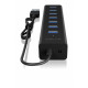 ICY BOX IB-HUB1700-U3 7-Port USB HUB+powerada