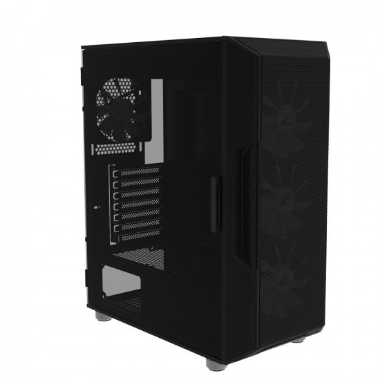 PC case I3 Neo ATX Mid Tower RGB fan x4, black