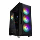 PC case I3 Neo ATX Mid Tower RGB fan x4, black