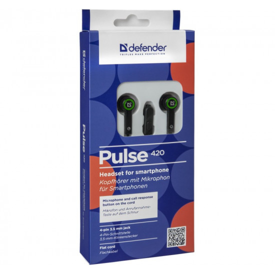 Wired earphones PULSE 420 black-green