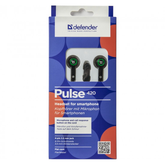 Wired earphones PULSE 420 black-green