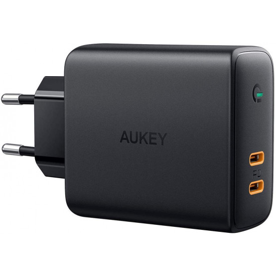 AUKEY PA-D5 ultrafast W all Charger 2xUSB C 63W