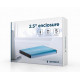 External drive case 2.5 USB 3.0 blue