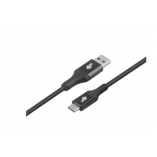 Cable USB 3.0-USB C 2m PREMIUM 3A black TPE