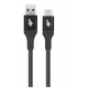 Cable USB 3.0-USB C 2m PREMIUM 3A black TPE