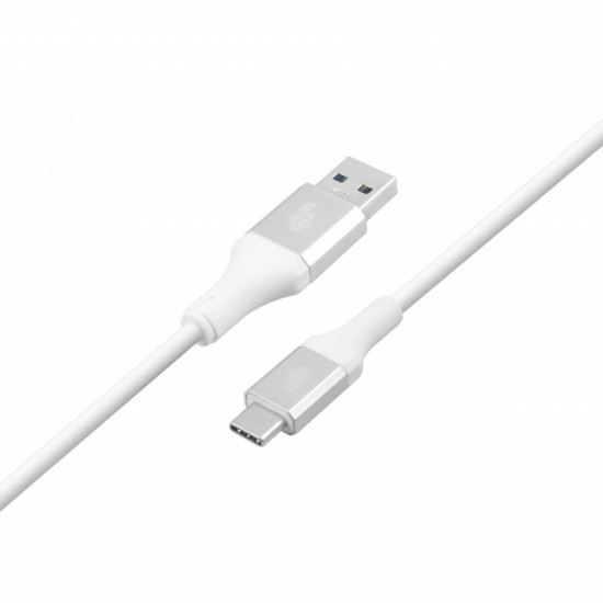 Cable USB 3.0 - USB C 2m PREMIUM 3A white TPE