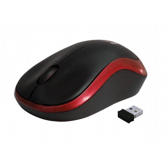 Wireless optical mouse Rebeltec METEOR red